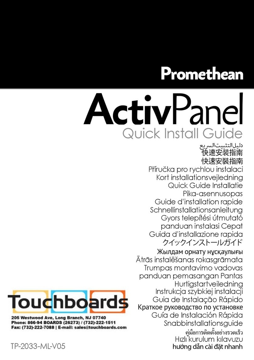 promethean ActivPanel AP5-86E-4K User manual