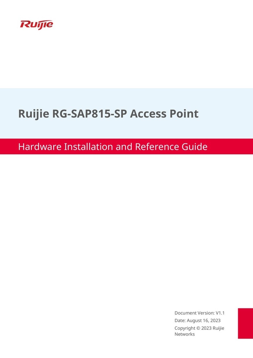 Ruijie Networks RG-SAP815-SP Installation and operating manual