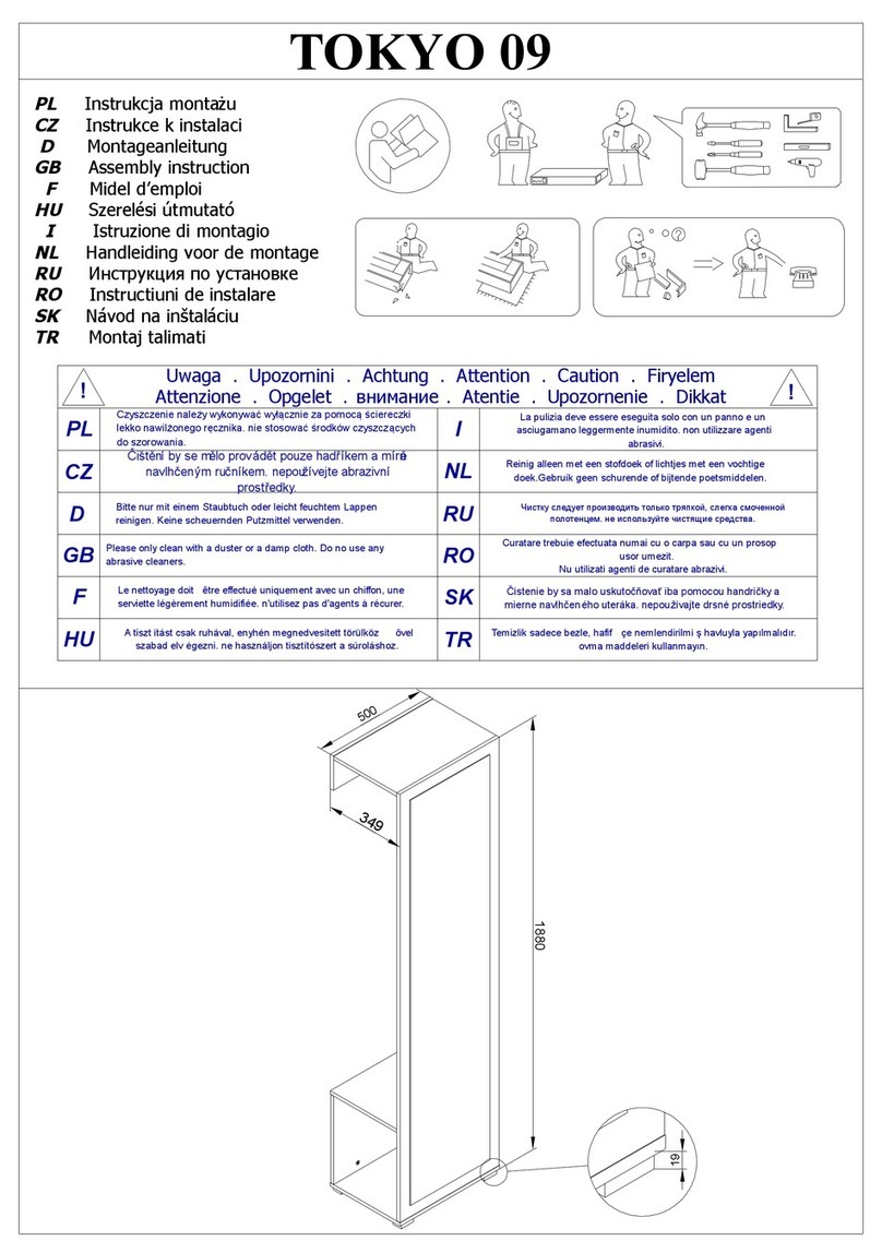 TRENDMANUFAKTUR TOKYO 09 Assembly instruction TRENDMANUFAKTUR TOKYO 09 Assembly instruction