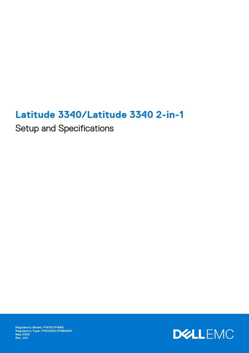 Dell Latitude 3340 Operation and maintenance manual