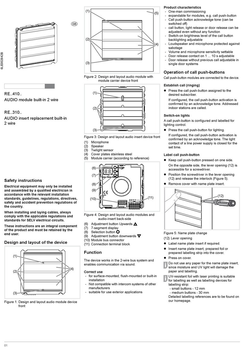 hager RE 310 Series manual