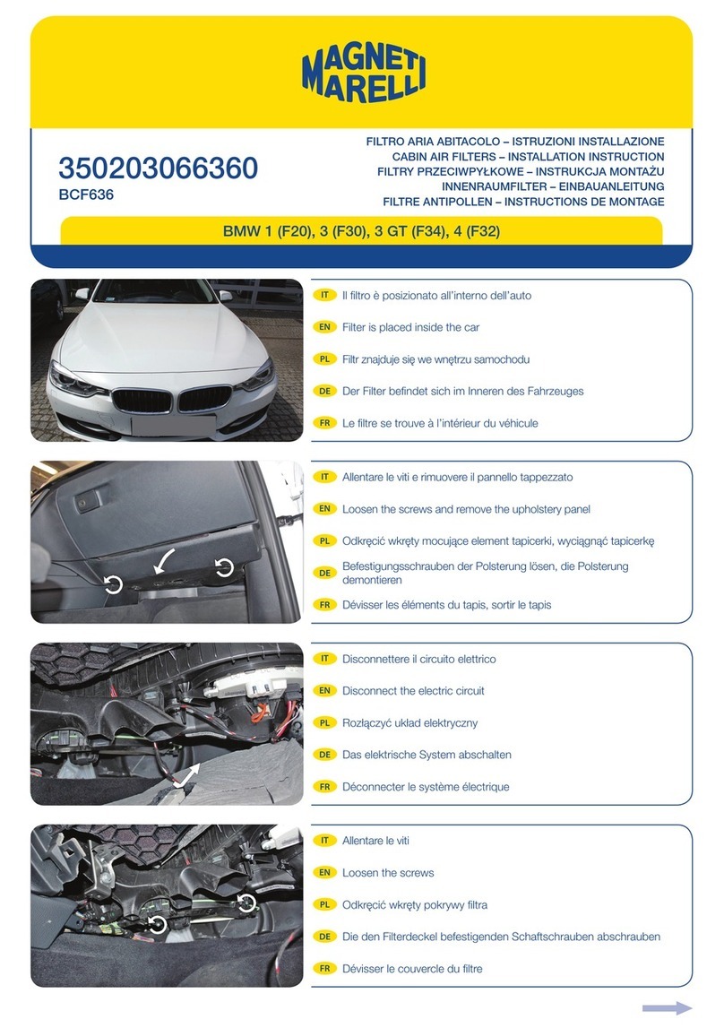 Magneti Marelli BCF636 Installation instruction