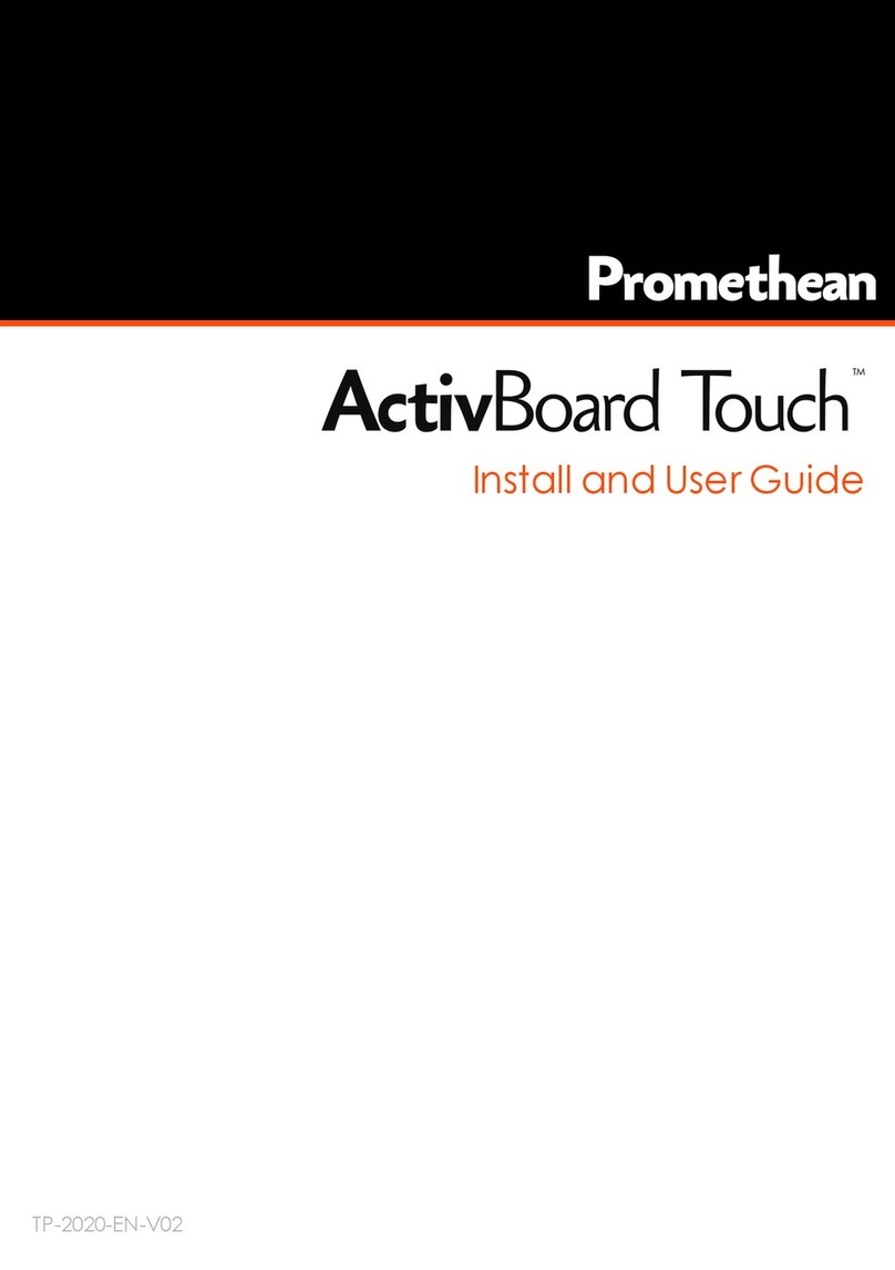 promethean ActivBoard Touch AB10T78D UST Install and User Guide