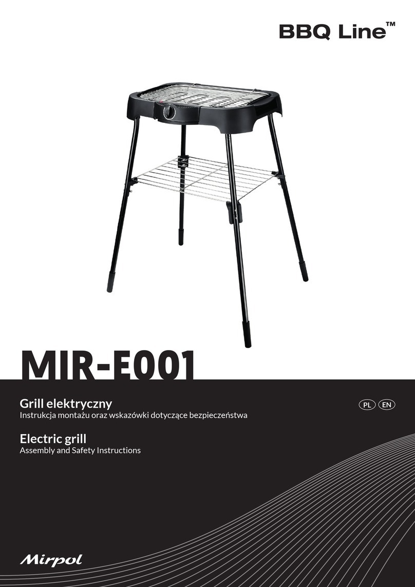 Mirpol BBQ Line MIR-E001 Assembly and safety instructions