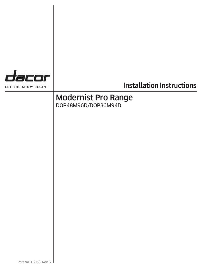 Dacor Modernist Pro DOP48M96D User manual