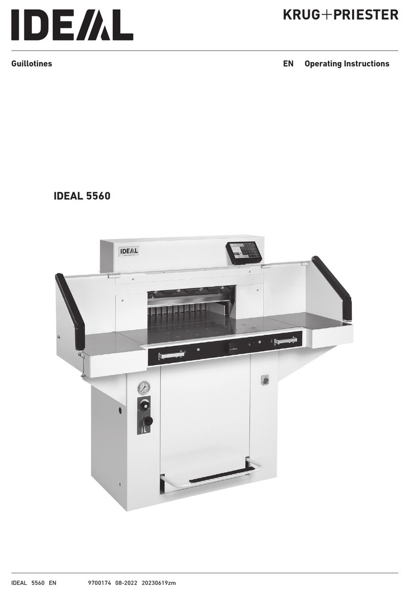 KRUG+PRIESTER IDEAL 5560 operating instructions KRUG+PRIESTER IDEAL 5560 operating instructions