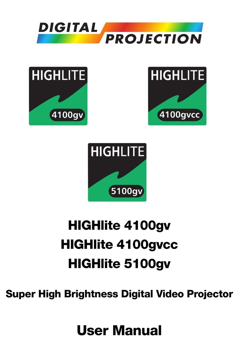 Digital Projection HIGHlite 4100gv User manual