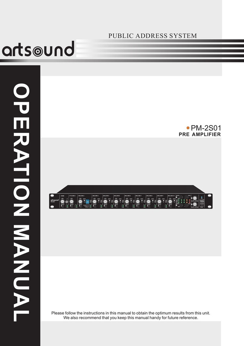 ART+SOUND PM-2S01 Operation manual