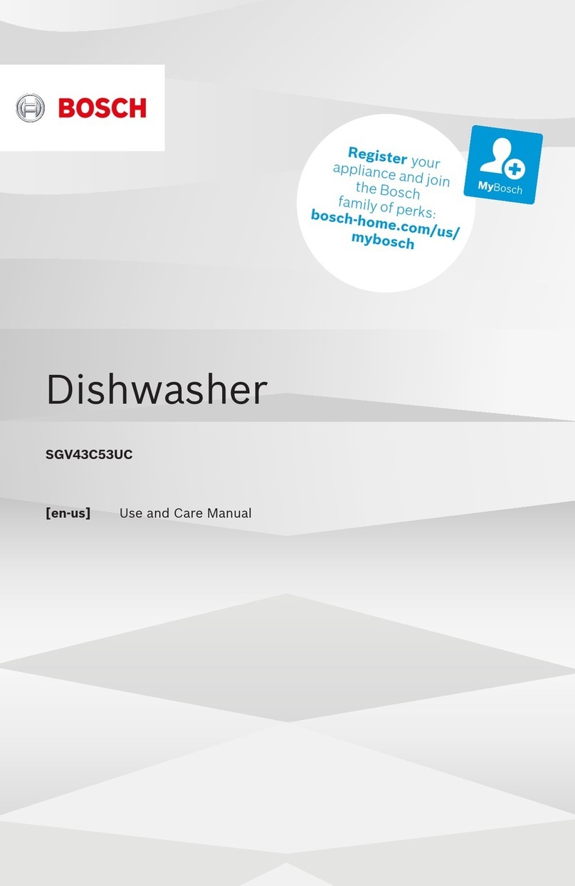 Bosch SGV43C53UC User manual