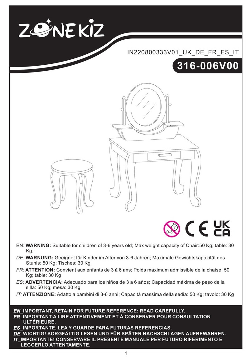 ZONE KIZ 316-006V00 manual