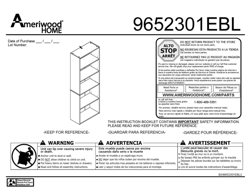 Ameriwood HOME 9652301EBL User manual Ameriwood HOME 9652301EBL User manual