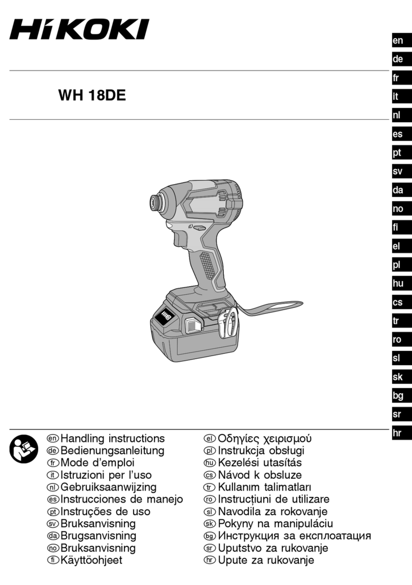 HIKOKI WH18DEW2Z User manual