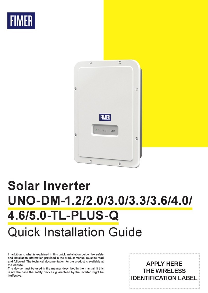 Fimer UNO-DM-4.0-TL-PLUS-Q Quick installation guide