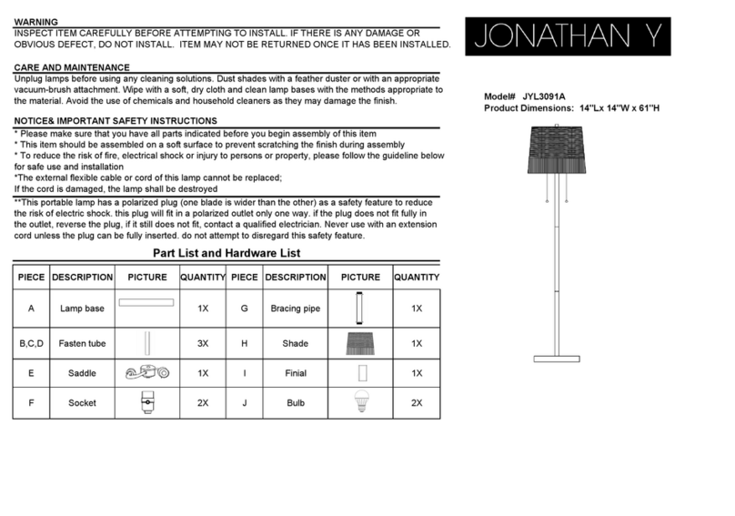 JONATHAN Y Sylva JYL3091A User manual