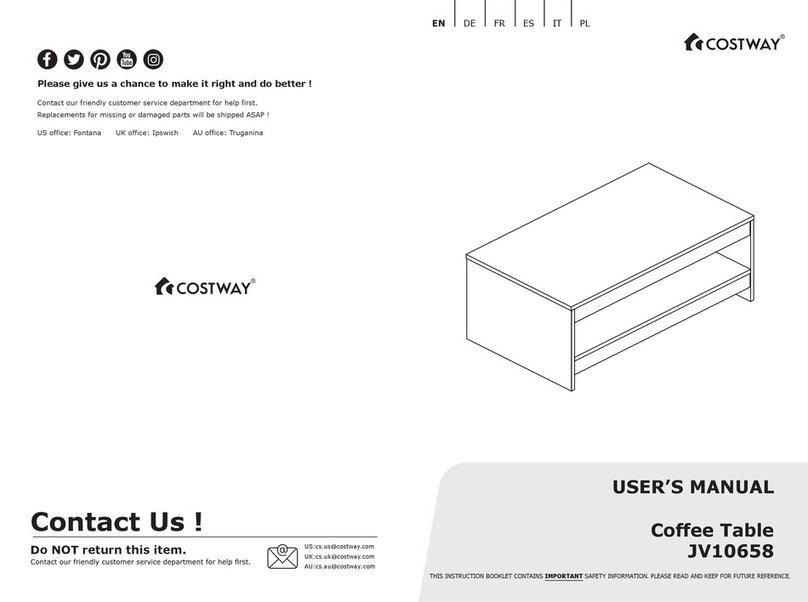 Costway JV10658 user manual Costway JV10658 user manual