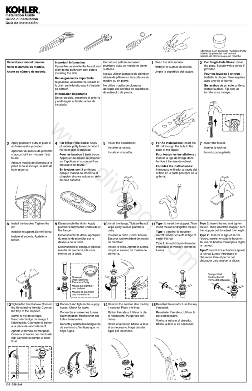 Kohler K-193-4-CP User manual