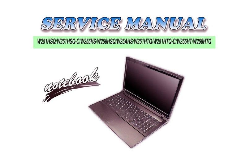 Clevo W251HSQ User manual