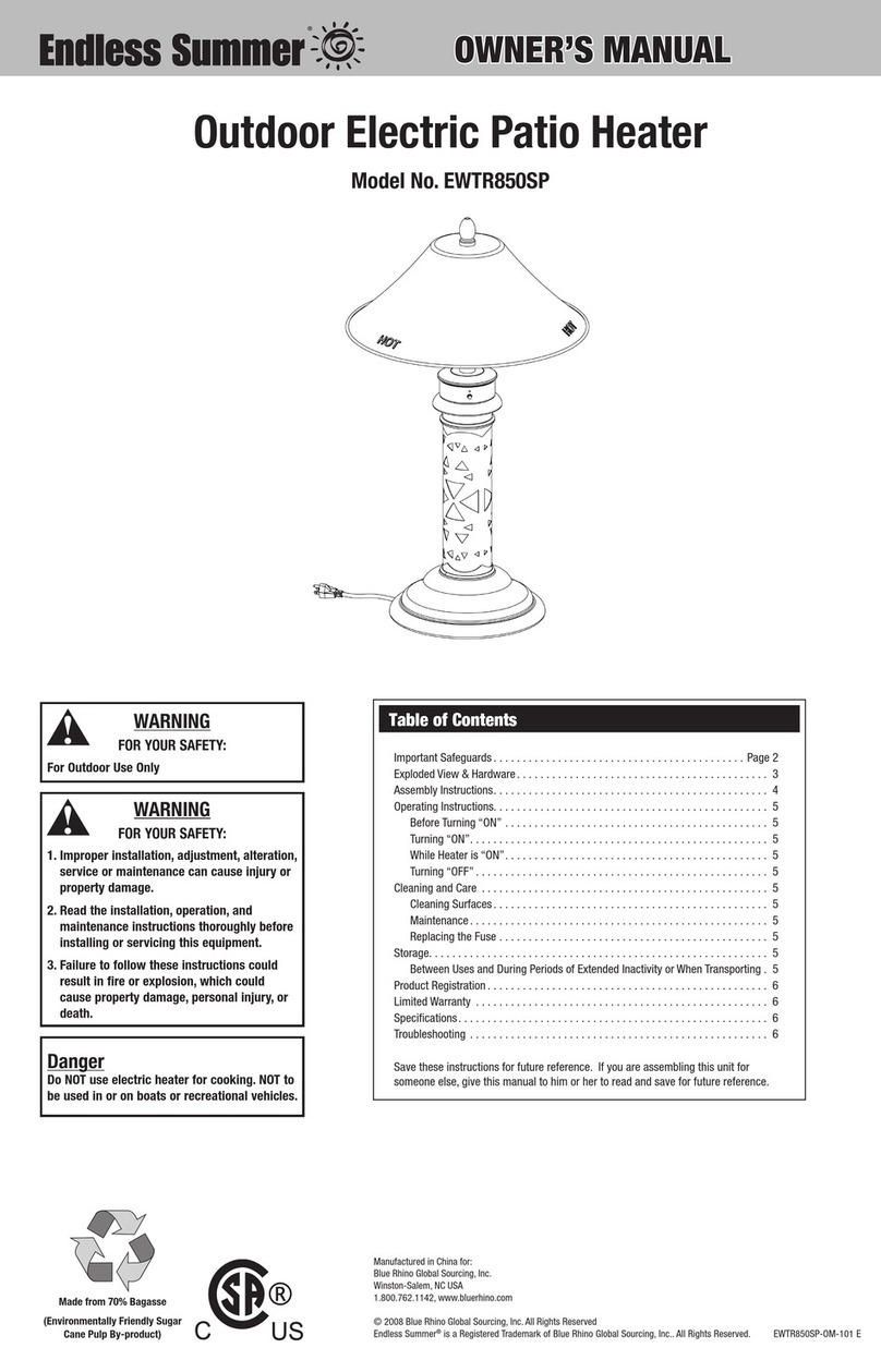 Endless Summer EWTR850SP User manual Endless Summer EWTR850SP User manual