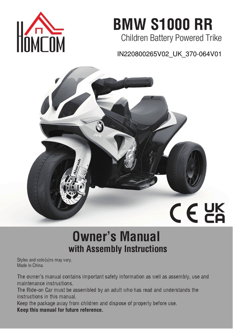 HOMCOM BMW S1000 RR User manual