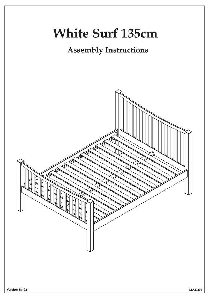 Julian Bowen Limited White Surf MAD201 Assembly instructions