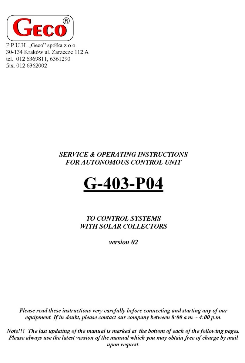Geco G-403-P04 Service & operating instructions