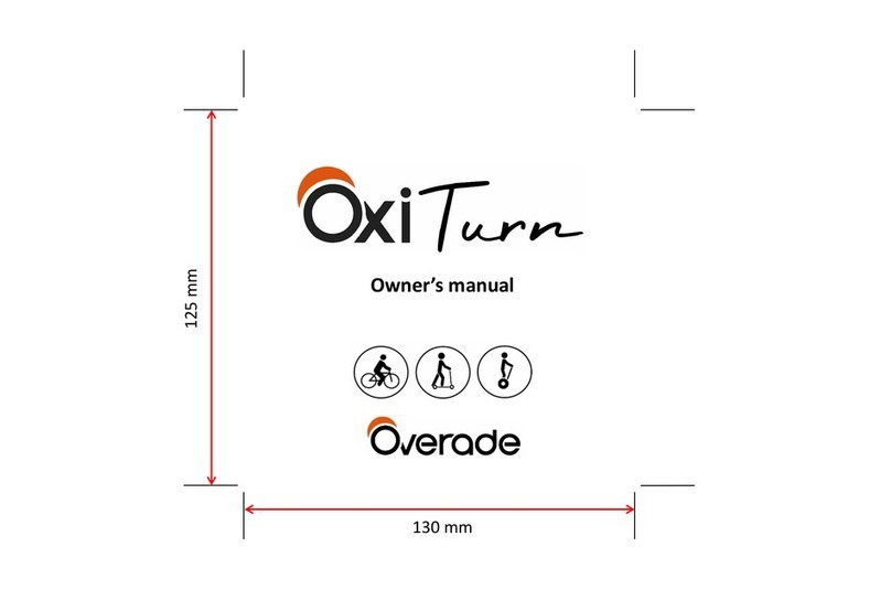 Overade OxiTurn owner's manual
