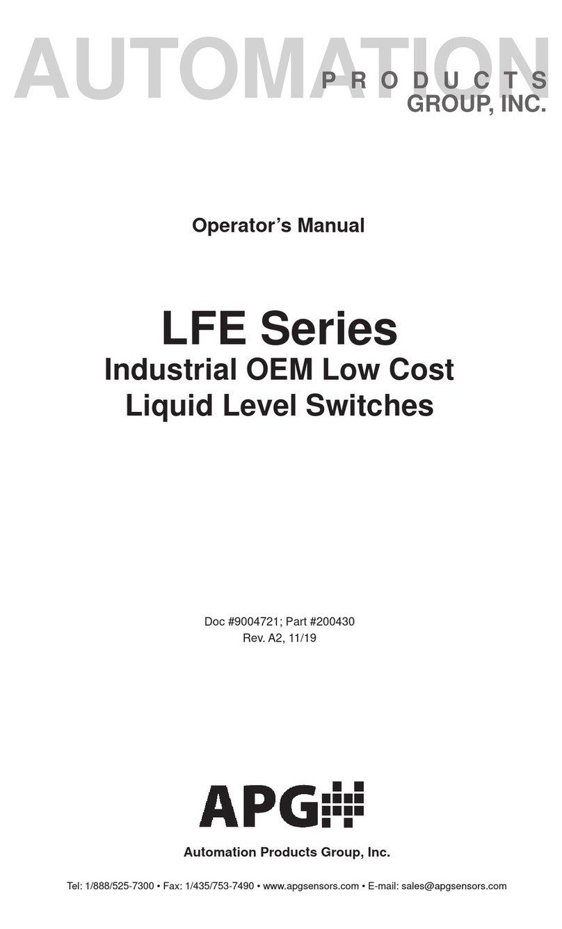APG LFE Series Operator's manual