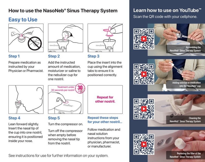 Monaghan NasoNeb Sinus Therapy System quick start guide Monaghan NasoNeb Sinus Therapy System quick start guide