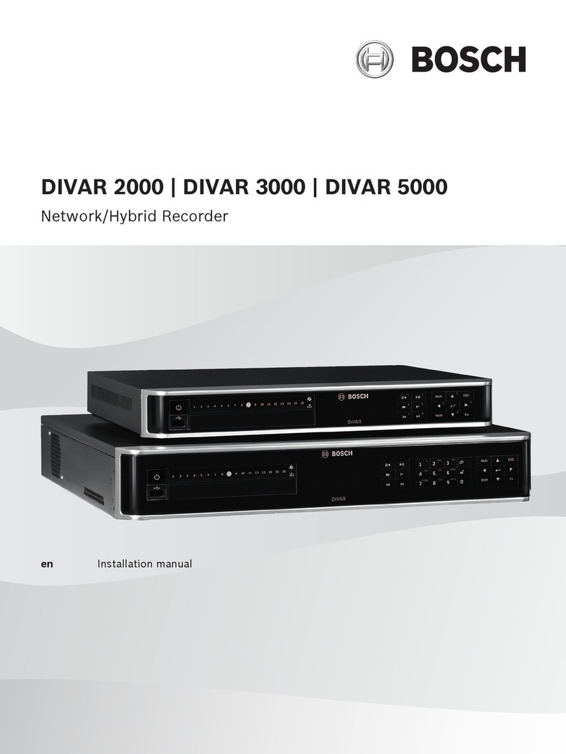 Bosch DIVAR hybrid 3000 installation manual