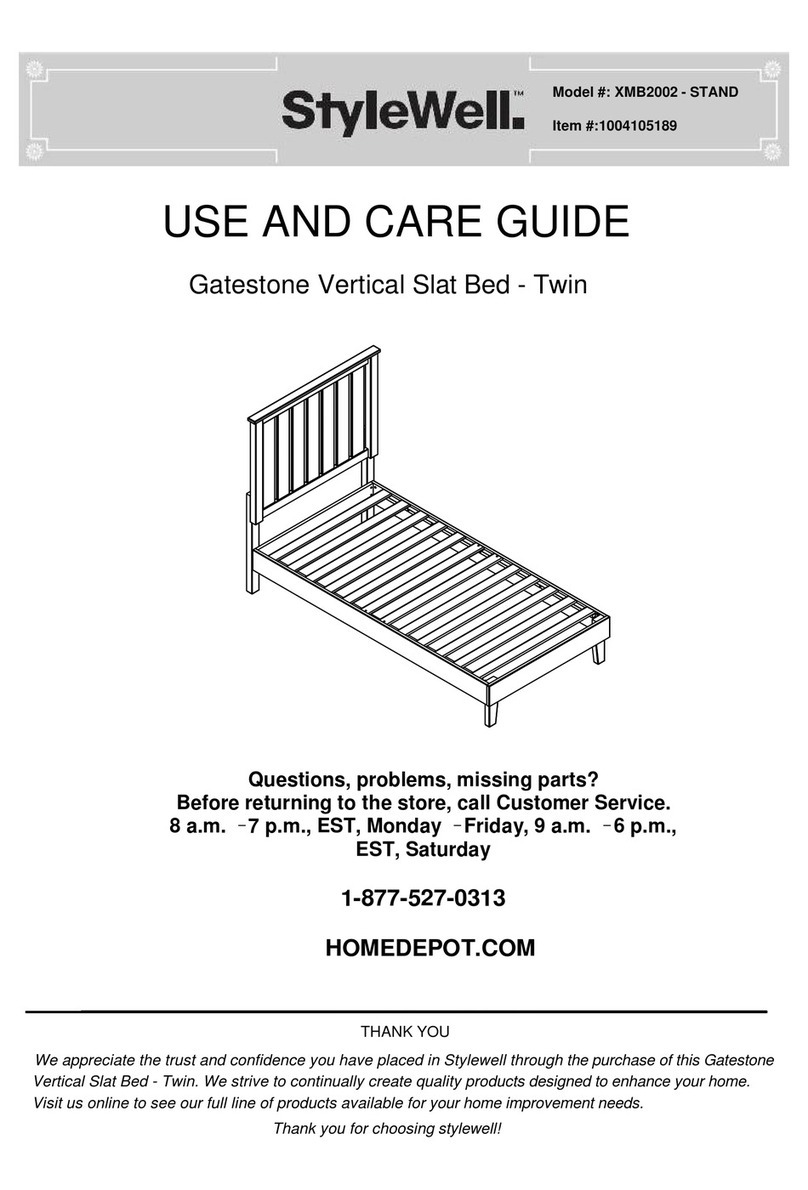 HOMEDEPOT StyleWell XMB2002 STAND Use and care guide HOMEDEPOT StyleWell XMB2002 STAND Use and care guide