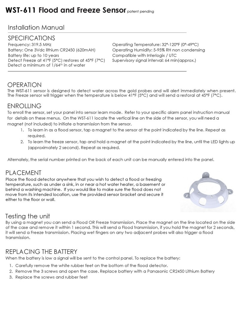 Ecolink WST-611 installation manual