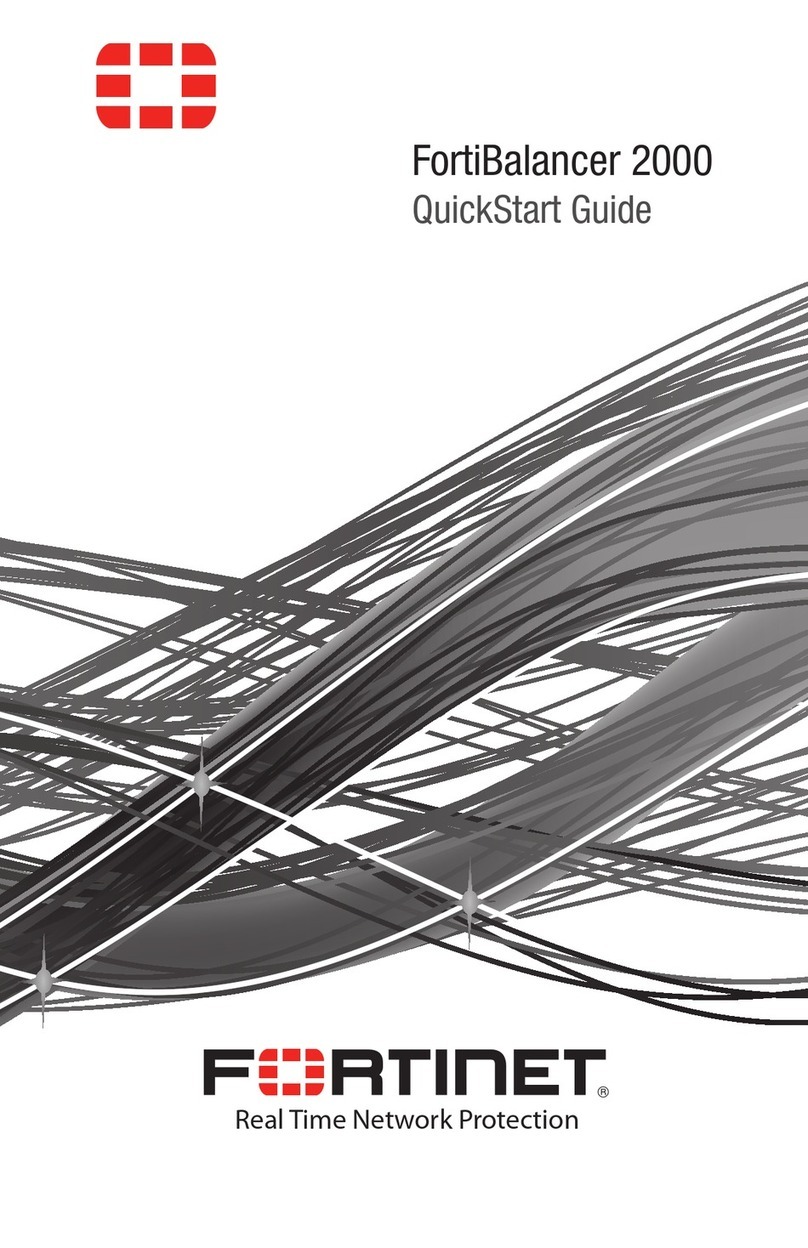 Fortinet FortiBalancer 2000 User manual