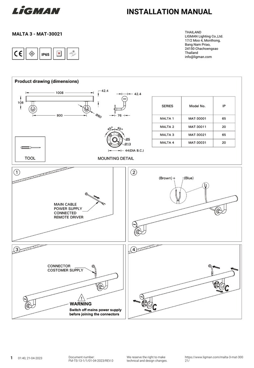 LIGMAN MAT-30021 installation manual