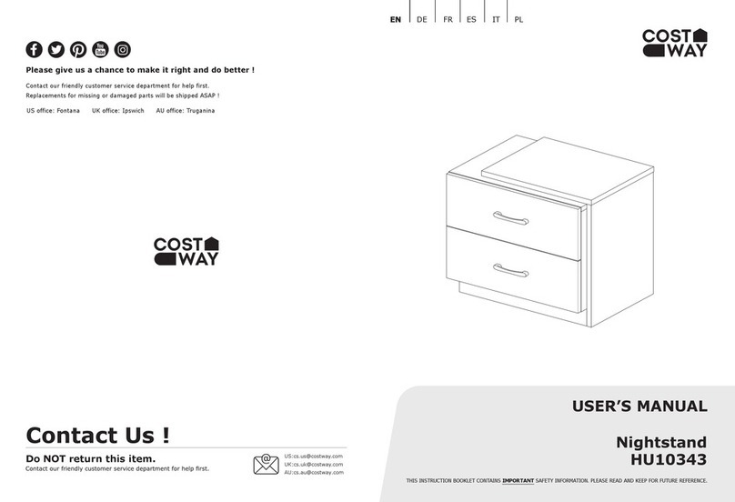 Costway HU10343 User manual Costway HU10343 User manual