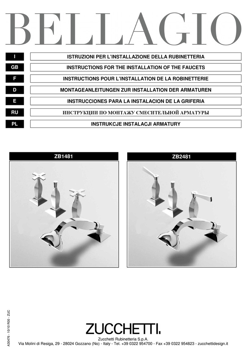 ZUCCHETTI Bellagio ZB1481 Instruction for the installation