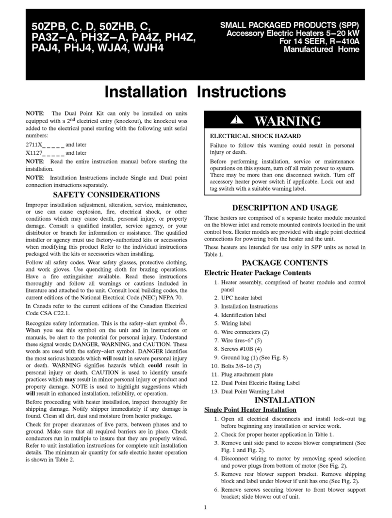 CAC / BDP 50ZPB installation instructions