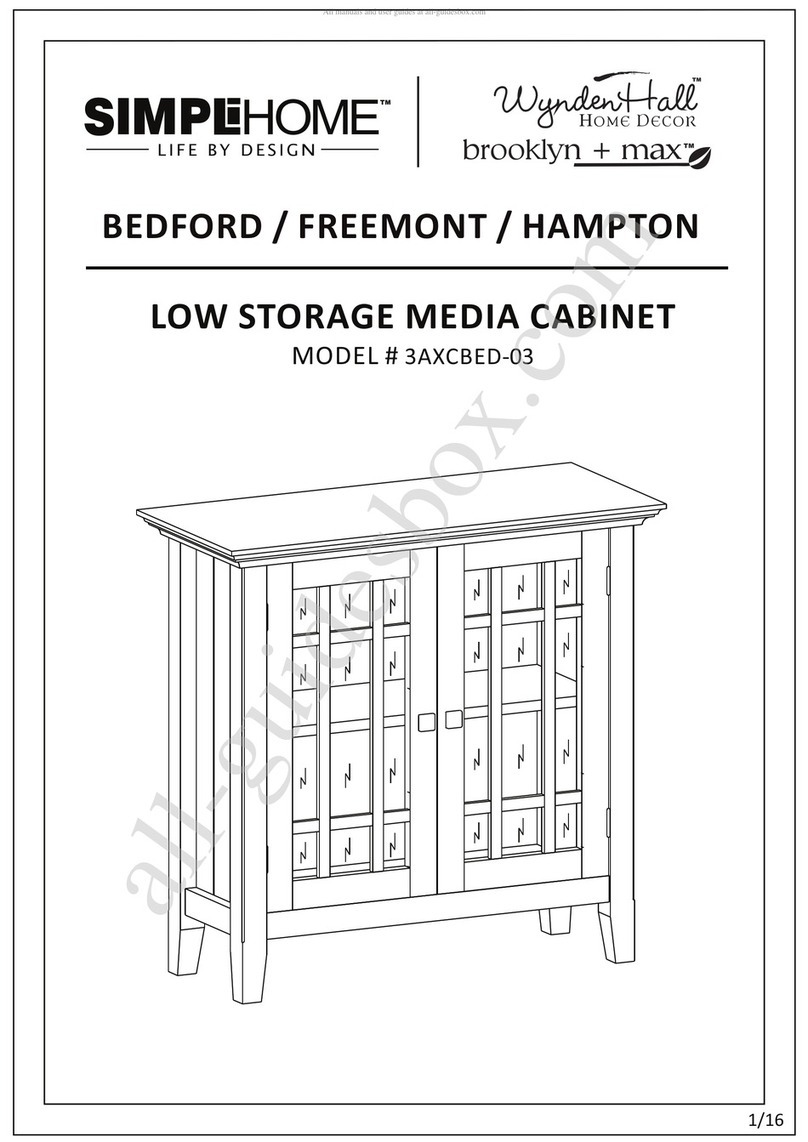Simpli Home Bedford User manual