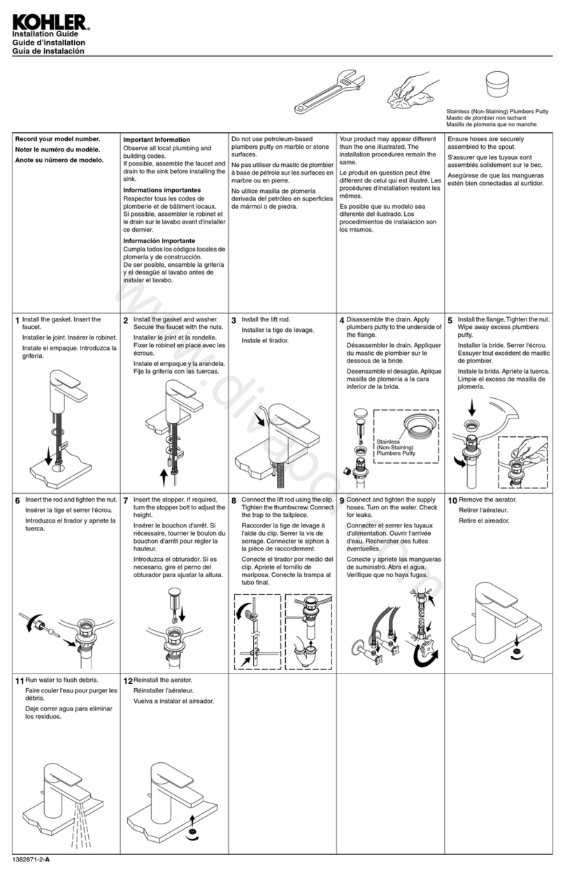 Kohler K-24804-4N-CP User manual Kohler K-24804-4N-CP User manual
