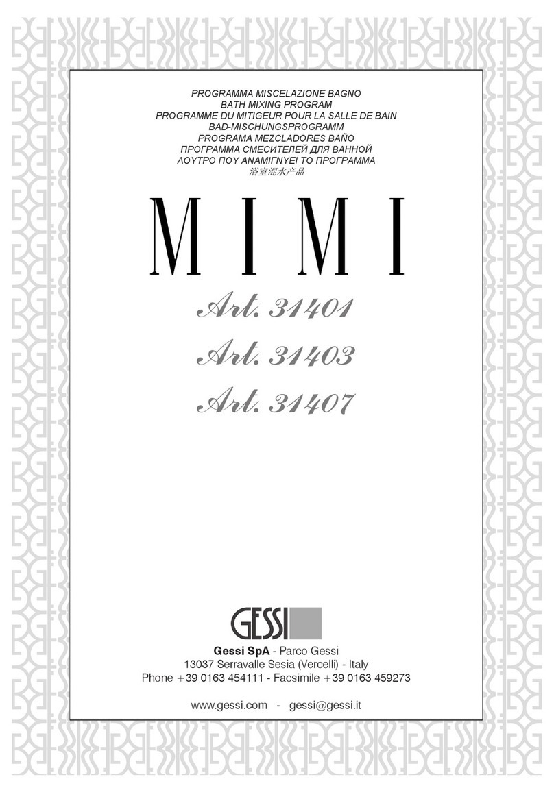 Gessi Mimi 31403 User manual