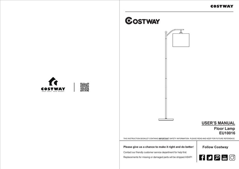 Costway EU10016 user manual Costway EU10016 user manual