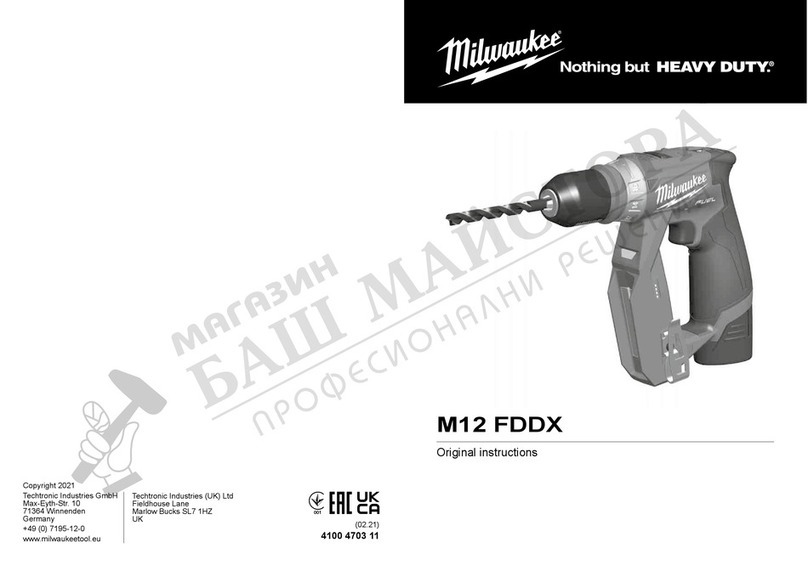 Milwaukee M12 FDDX instructions