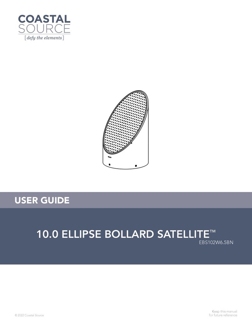 Coastal Source 10.0 ELLIPSE BOLLARD SATELLITE user guide