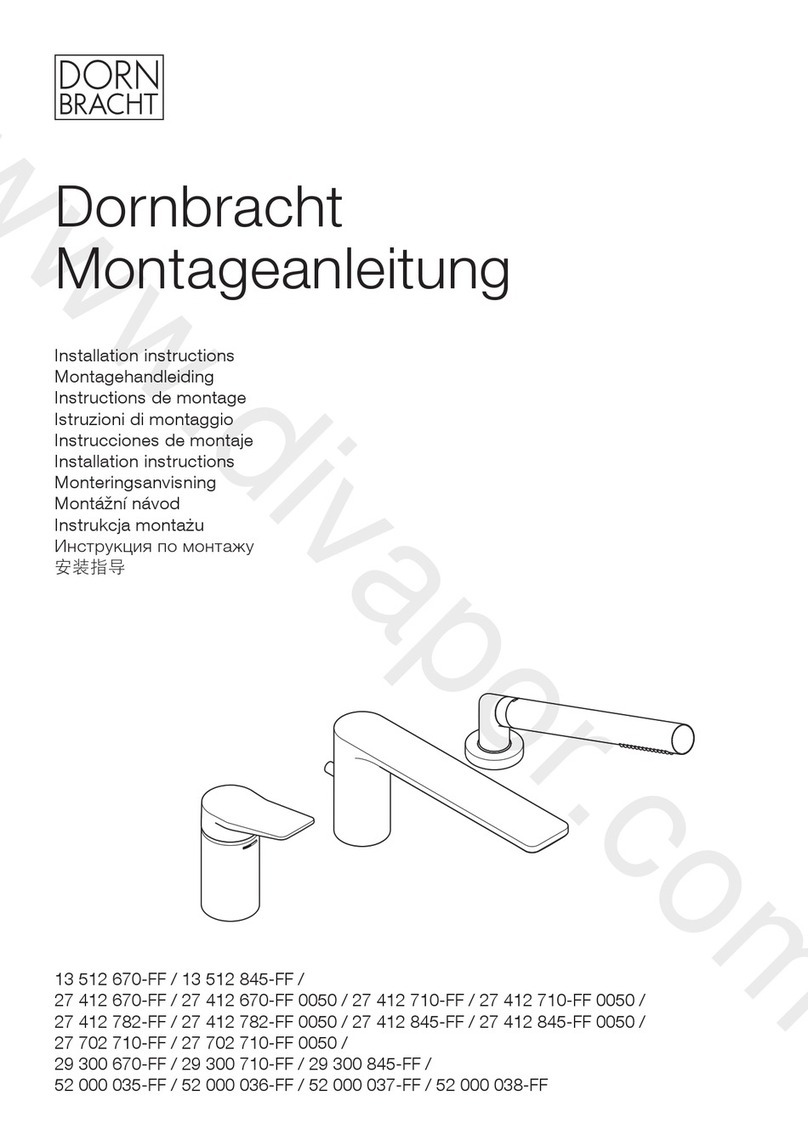 Dornbracht 27 412 670-FF 0050 installation instructions