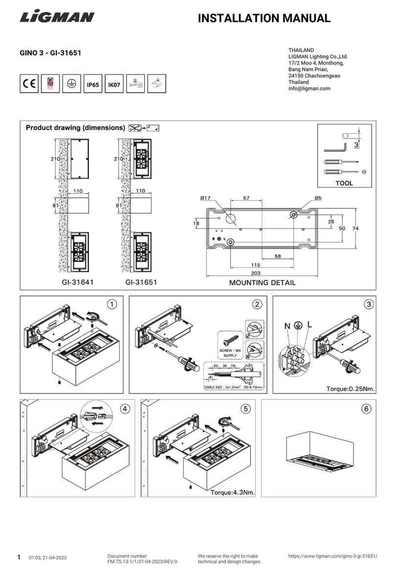 LIGMAN GINO 3 installation manual