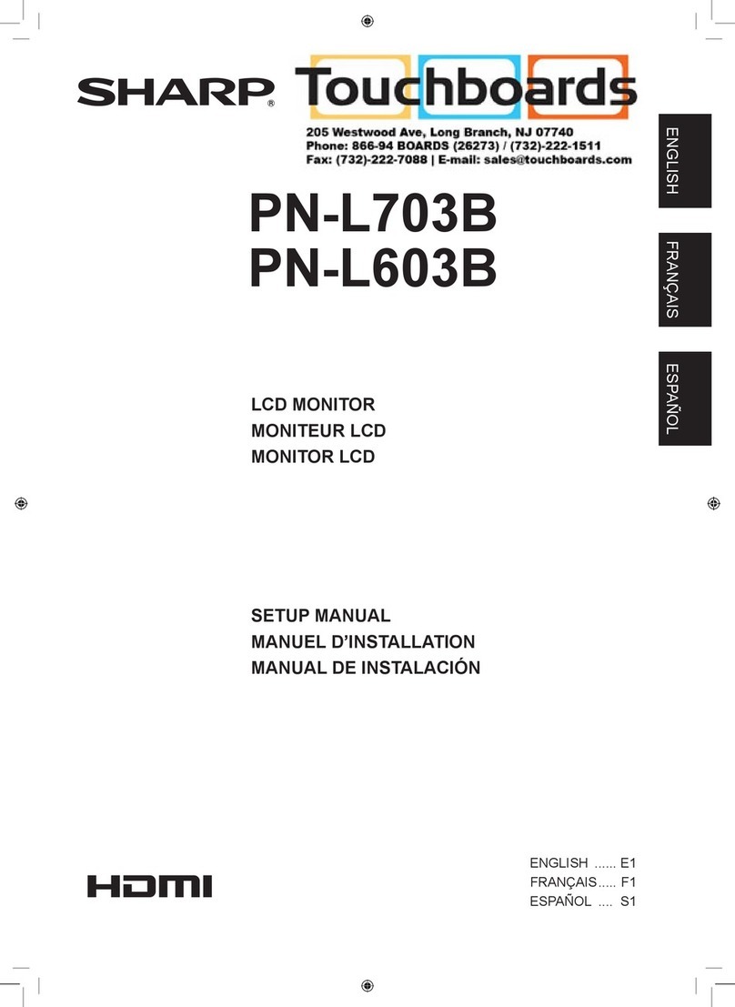Sharp aquos PN-L603B User guide Sharp aquos PN-L603B User guide