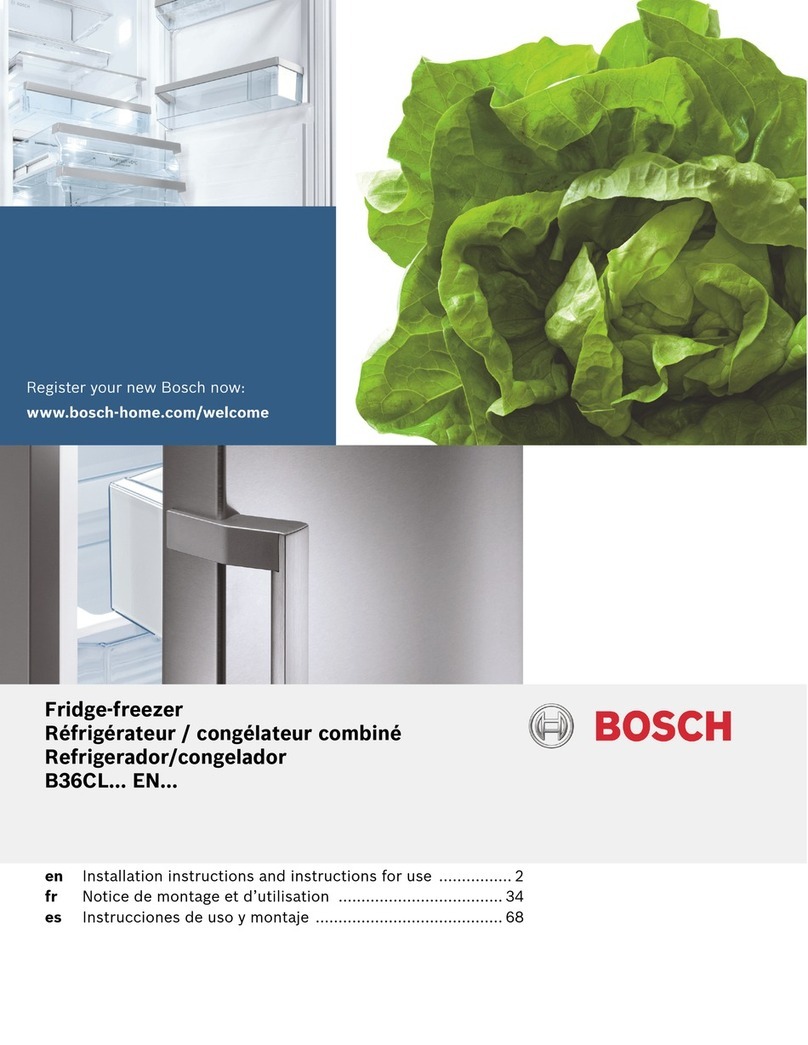 Bosch B36CL EN Series Installation instructions and instructions for use