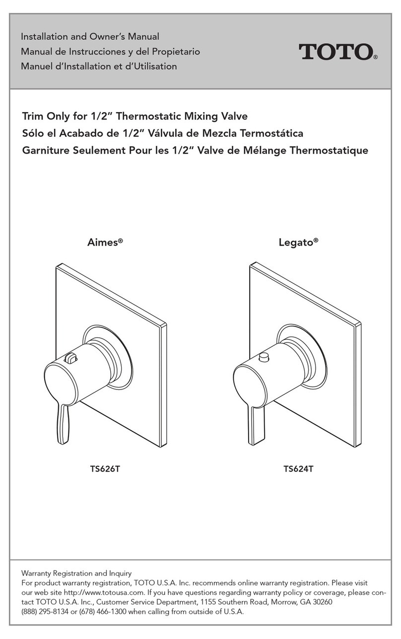Toto Aimes TS626T Installation instructions