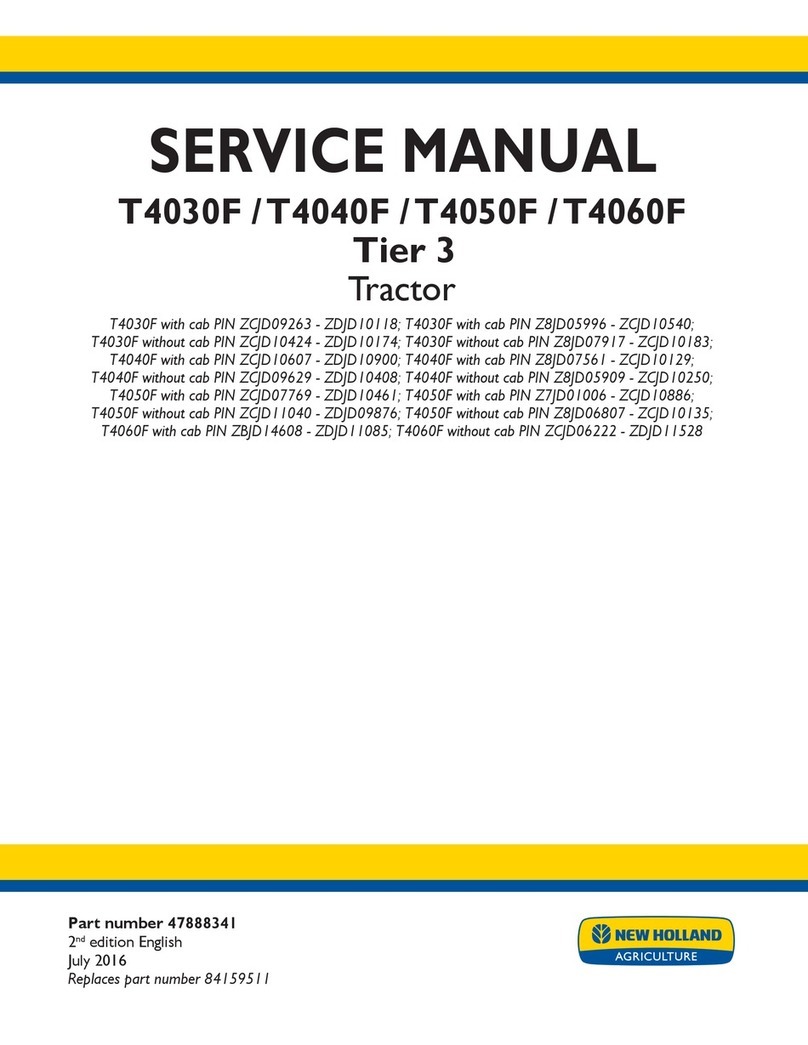 New Holland T4060F Tier 3 User manual