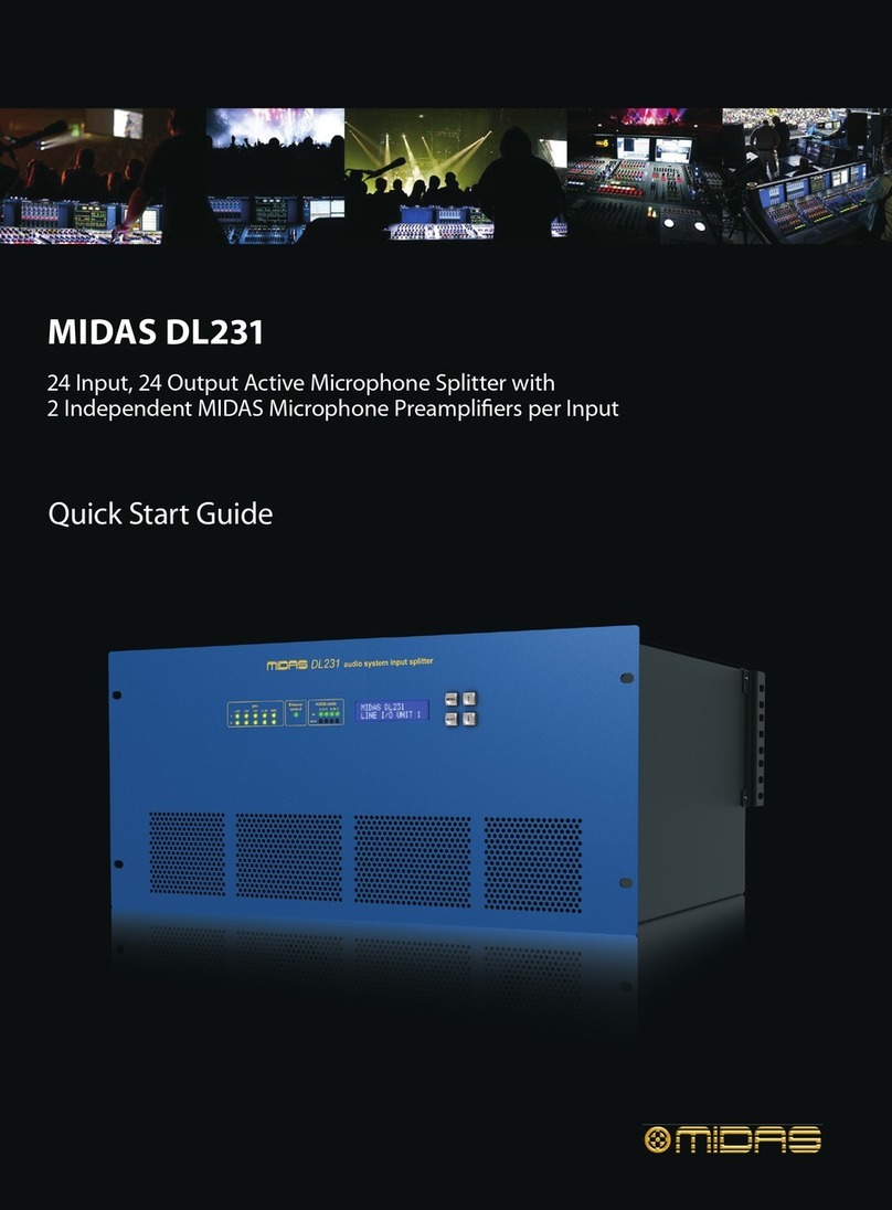 Midas DL231 User manual