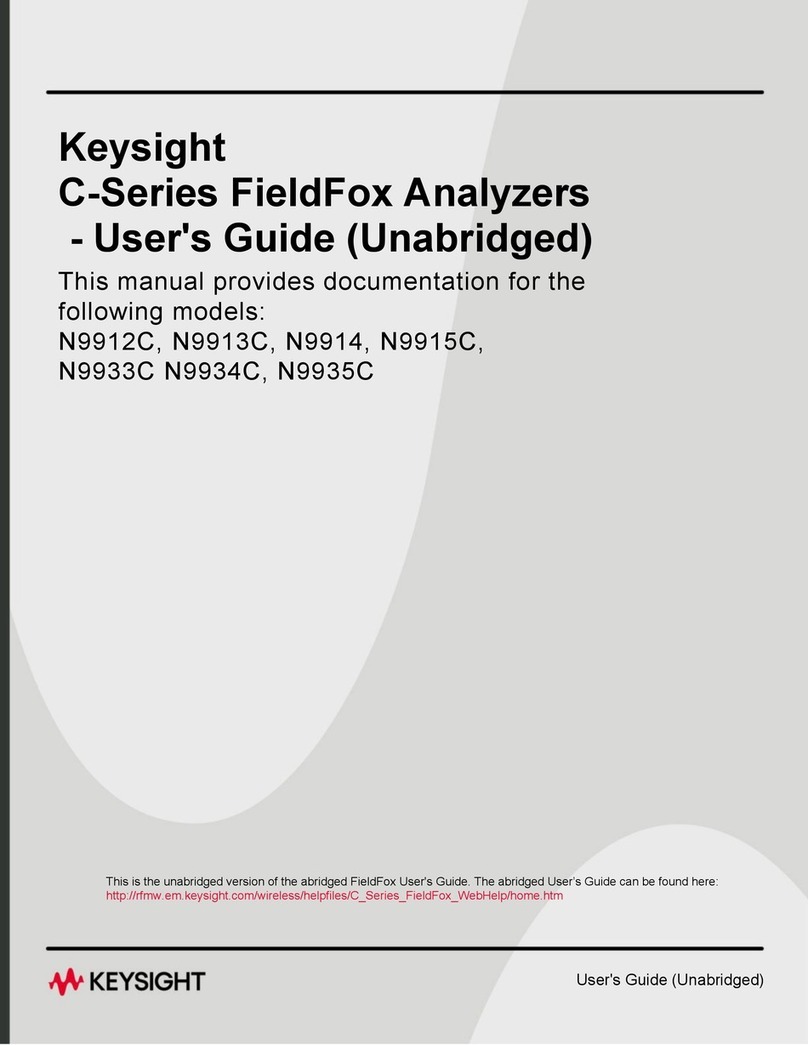 Keysight Technologies C Series User manual